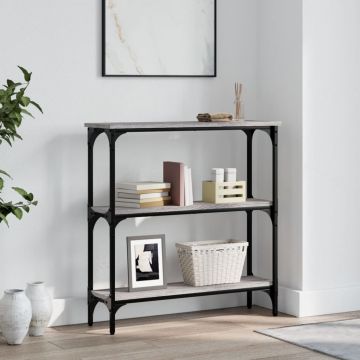 Gossi masuta consola, gri sonoma, 75x22,5x75 cm, lemn prelucrat