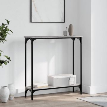 Gossi masuta consola, gri sonoma, 75x22,5x75 cm, lemn prelucrat