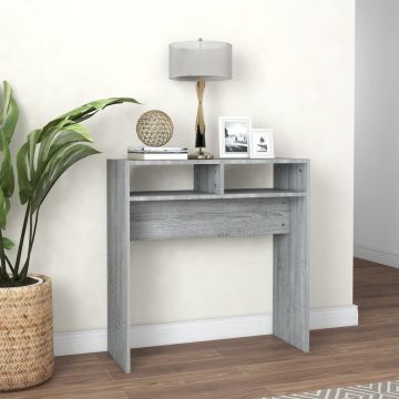 Gossi masuta consola, gri sonoma, 78x30x80 cm, lemn prelucrat