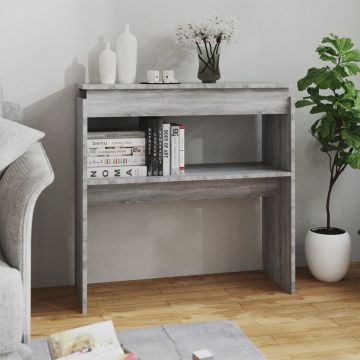 Gossi masuta consola, gri sonoma, 80x30x80 cm, lemn prelucrat