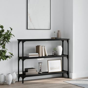 Gossi masuta consola, negru, 100x22,5x75 cm, lemn compozit