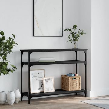Gossi masuta consola, negru, 100x29x75 cm, lemn compozit