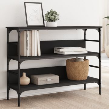 Gossi masuta consola, negru, 100x32x75 cm, lemn compozit