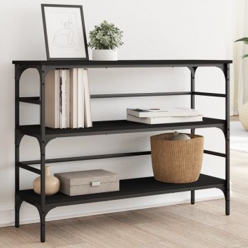 Gossi masuta consola, negru, 100x32x75 cm, lemn compozit