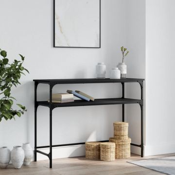 Gossi masuta consola, negru, 100x35,5x75 cm, lemn compozit