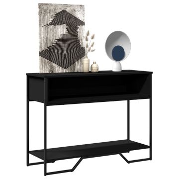Gossi masuta consola, negru, 100x35x74,5 cm, lemn prelucrat