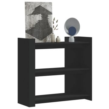 Gossi masuta consola, negru, 100x35x90 cm, lemn prelucrat