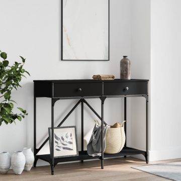 Gossi masuta consola, negru, 100x39x78,5 cm, lemn compozit