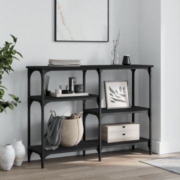 Gossi masuta consola, negru, 102x29x75 cm, lemn compozit