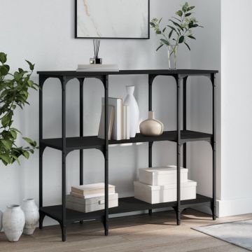 Gossi masuta consola, negru, 102x35x90 cm, lemn compozit