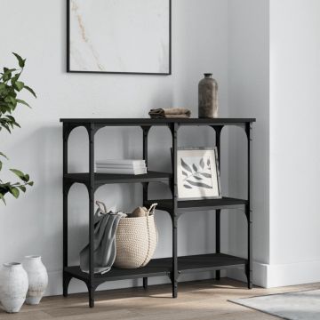 Gossi masuta consola, negru, 80x29x75 cm, lemn compozit