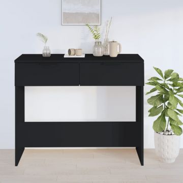 Gossi masuta consola, negru, 90x36x75 cm, lemn compozit