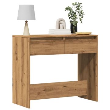 Gossi masuta consola, stejar artizanal, 89x41x76,5 cm, lemn prelucrat