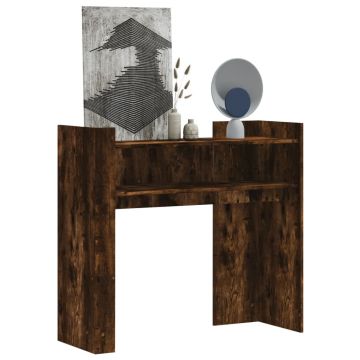 Gossi masuta consola, stejar fumuriu, 100x35x90 cm, lemn prelucrat