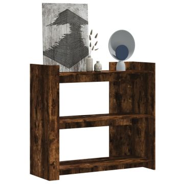 Gossi masuta consola, stejar fumuriu, 100x35x90 cm, lemn prelucrat
