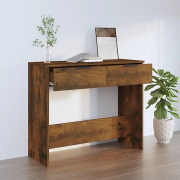Gossi masuta consola, stejar fumuriu, 90x36x75 cm, lemn prelucrat