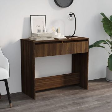 Gossi masuta consola, stejar maro, 89x41x76,5 cm, lemn prelucrat
