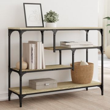 Gossi masuta consola, stejar sonoma, 100x30x75 cm, lemn prelucrat