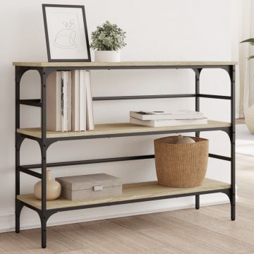 Gossi masuta consola, stejar sonoma, 100x32x75 cm, lemn prelucrat