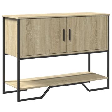 Gossi masuta consola, stejar sonoma, 100x35x74,5 cm, lemn prelucrat