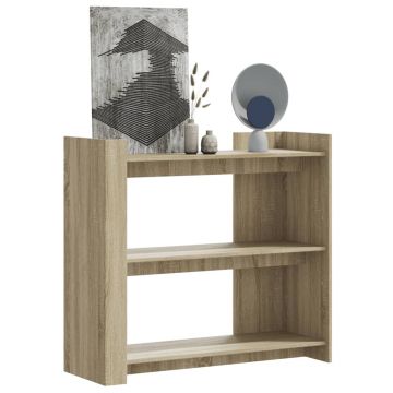 Gossi masuta consola, stejar sonoma, 100x35x90 cm, lemn prelucrat