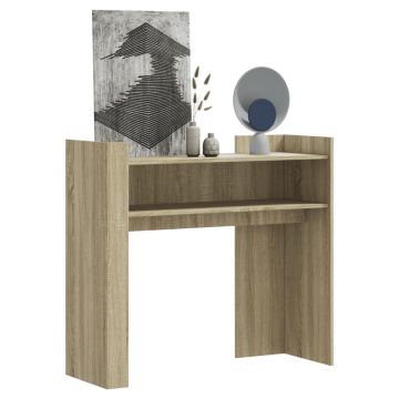 Gossi masuta consola, stejar sonoma, 100x35x90 cm, lemn prelucrat