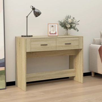 Gossi masuta consola, stejar sonoma, 100x39x75 cm, lemn prelucrat