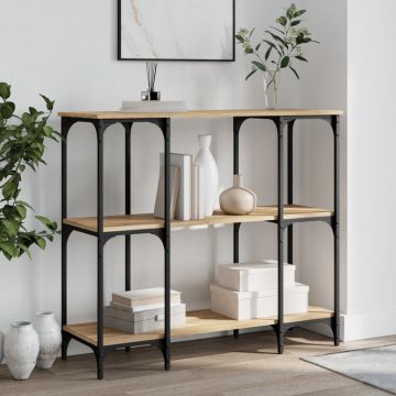 Gossi masuta consola, stejar sonoma, 102x35x90 cm, lemn prelucrat