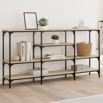 Gossi masuta consola, stejar sonoma, 160x29x80 cm, lemn prelucrat