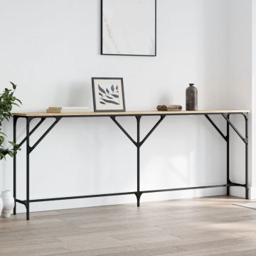 Gossi masuta consola, stejar sonoma, 200x29x75 cm, lemn prelucrat