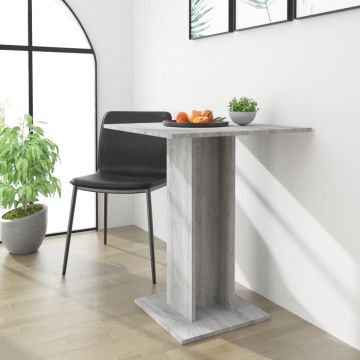 Gossi masuta de bistro, sonoma gri, 60x60x75 cm, lemn prelucrat