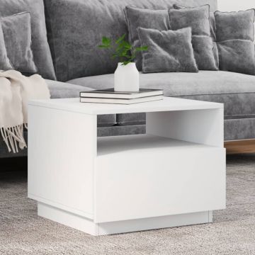 Gossi masuta de cafea cu lumini led, alb, 50x49x40 cm