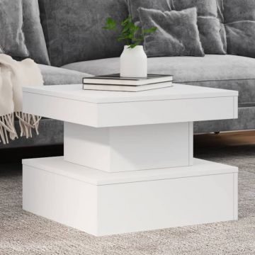 Gossi masuta de cafea cu lumini led, alb, 50x50x40 cm