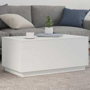 Gossi masuta de cafea cu lumini led, alb, 90x50x40 cm