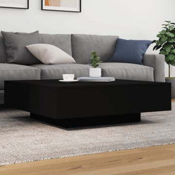 Gossi masuta de cafea cu lumini led, negru, 100x100x31 cm