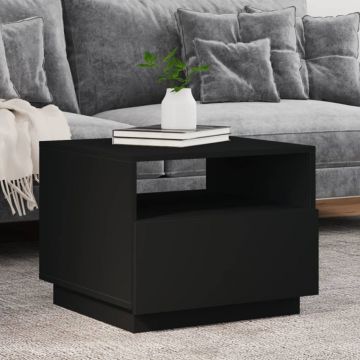 Gossi masuta de cafea cu lumini led, negru, 50x49x40 cm