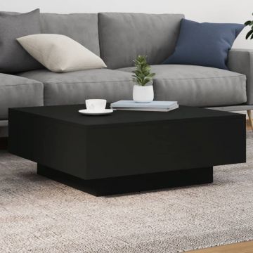Gossi masuta de cafea cu lumini led, negru, 80x80x31 cm