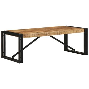 Gossi masuta de cafea, 100x50x35 cm, lemn masiv de mango brut