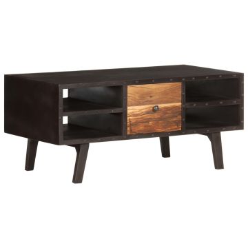 Gossi masuta de cafea, 100x50x45 cm, lemn masiv reciclat