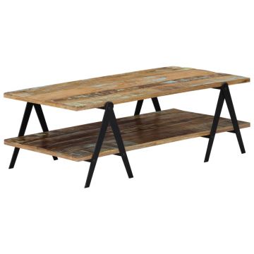 Gossi masuta de cafea, 115 x 60 x 40 cm, lemn masiv reciclat