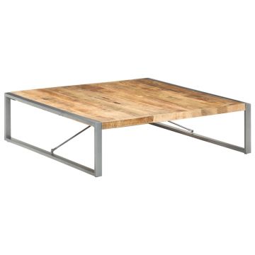 Gossi masuta de cafea, 140 x 140 x 40 cm, lemn de mango nefinisat