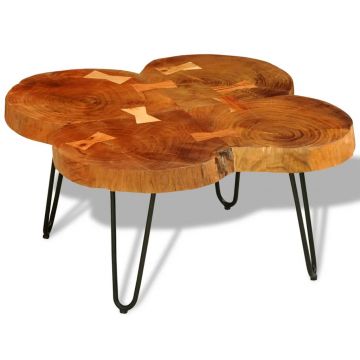 Gossi masuta de cafea, 35 cm, 4 butuci, lemn masiv de sheesham