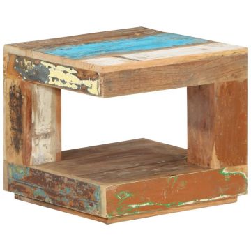 Gossi masuta de cafea, 45x45x40 cm, lemn masiv de reciclat