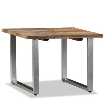 Gossi masuta de cafea, 55 x 55 x 40 cm, lemn masiv reciclat