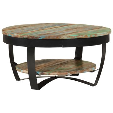 Gossi masuta de cafea, 65 x 32 cm, lemn masiv reciclat