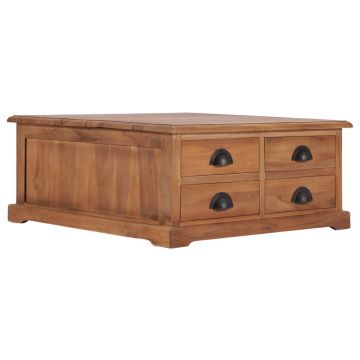 Gossi masuta de cafea, 68 x 68 x 30 cm, lemn masiv de tec Gossi masuta de cafea, 68 x 68 x 30 cm, lemn masiv de tec