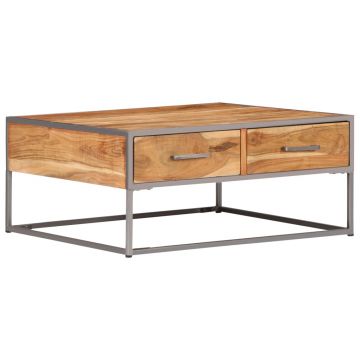 Gossi masuta de cafea, 75 x 75 x 35 cm, lemn masiv de acacia