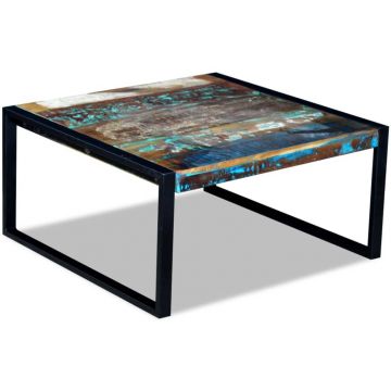 Gossi masuta de cafea, 80 x 80 x 40 cm, lemn masiv reciclat