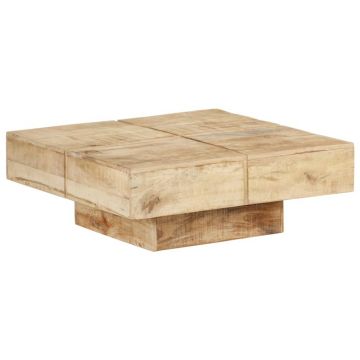 Gossi masuta de cafea, 80x80x28 cm, lemn masiv de mango