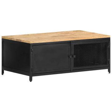 Gossi masuta de cafea, 90 x 50 x 37, lemn masiv de mango nefinisat
